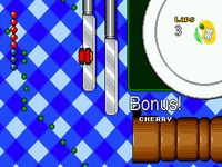 une photo d'Ã©cran de Micro Machines Turbo Tournament 96 sur Sega Megadrive